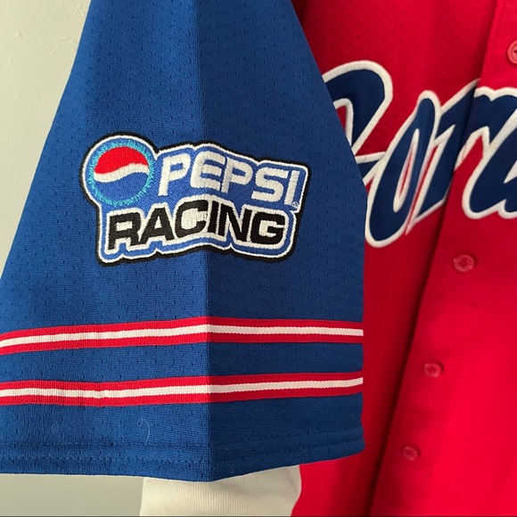 Chase Authentic’s Vintage Y2K Jeff Gordon Pepsi NASCAR Jersey Size Large - Picture 8 of 9
